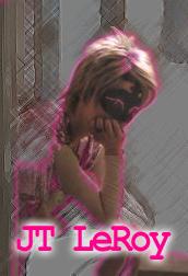 The JT LeRoy wig-and-shades reference photograph